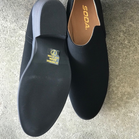 Soda Black on Black Low 1.75” Heel Ankle Bootie - Picture 6 of 7